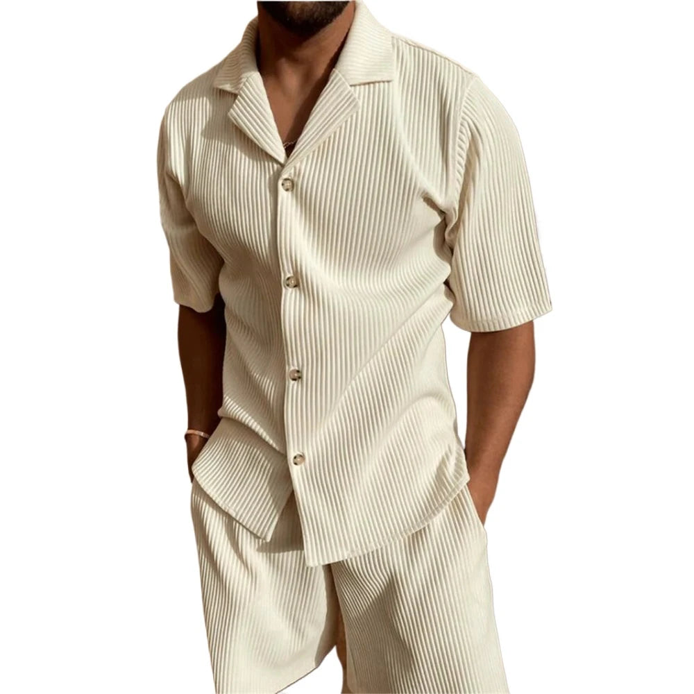 STEFANO™ | Stijlvol Zomerset Met V-Hals Voor Mannen