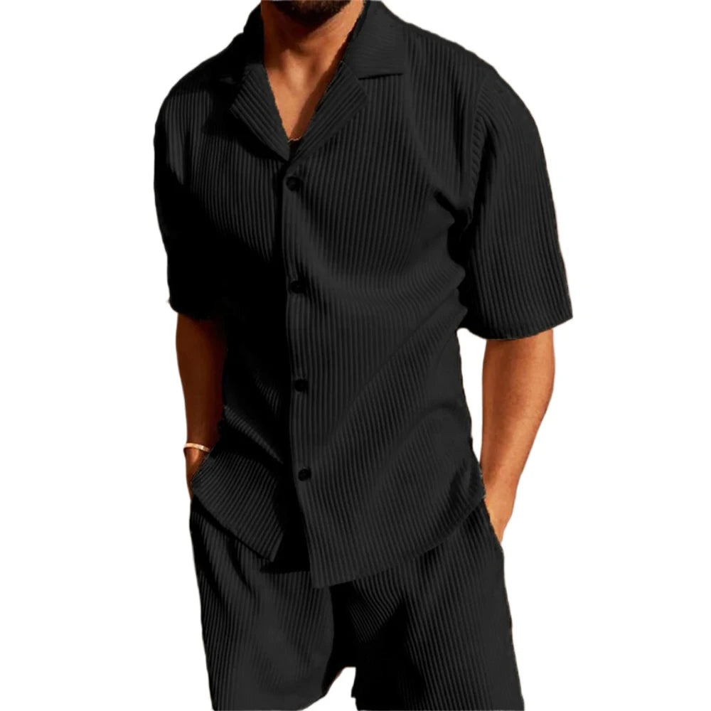 STEFANO™ | Stijlvol Zomerset Met V-Hals Voor Mannen